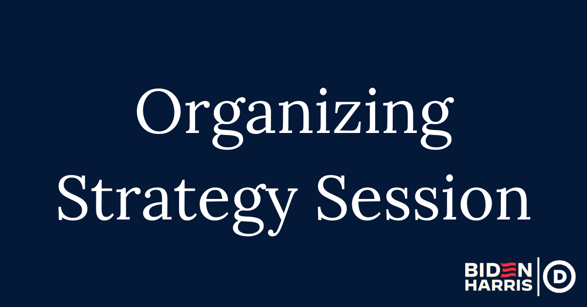 2024 Organizing Strategy Session · The Democratic National Committee